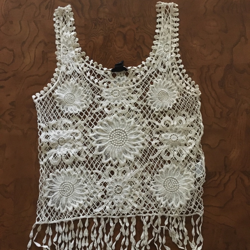women’s knit sunflower tank top